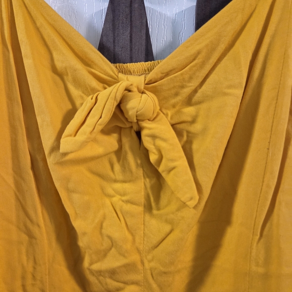 Torrid Yellow Challis Tie-Front Romper- Size 1x - Picture 8 of 11